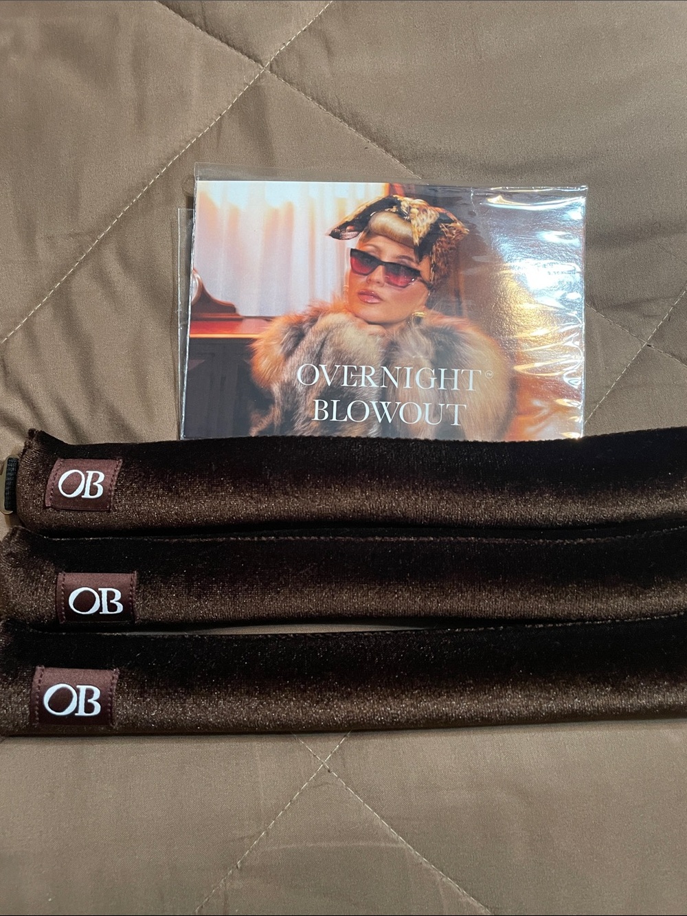 Overnight Blowout Heatless Curling Rod Set - Brown